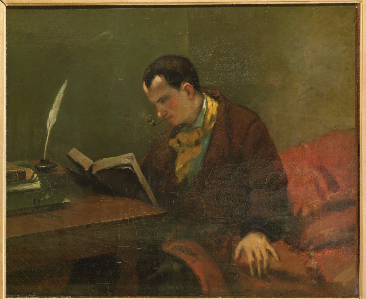 Charles Baudelaire 1821-1867, 1848 od Gustave Courbet