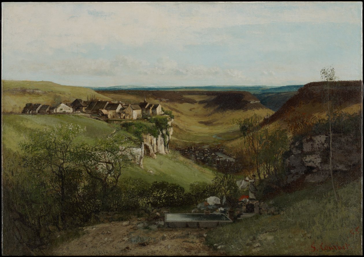 Zámek Ornans od Gustave Courbet