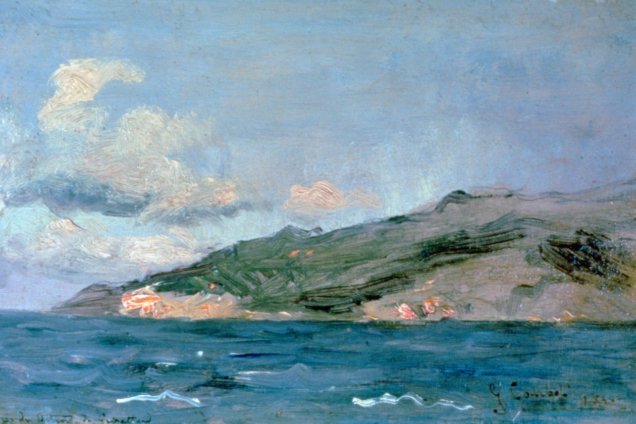 Vstup do Gibraltarského průlivu, 1848. od Gustave Courbet