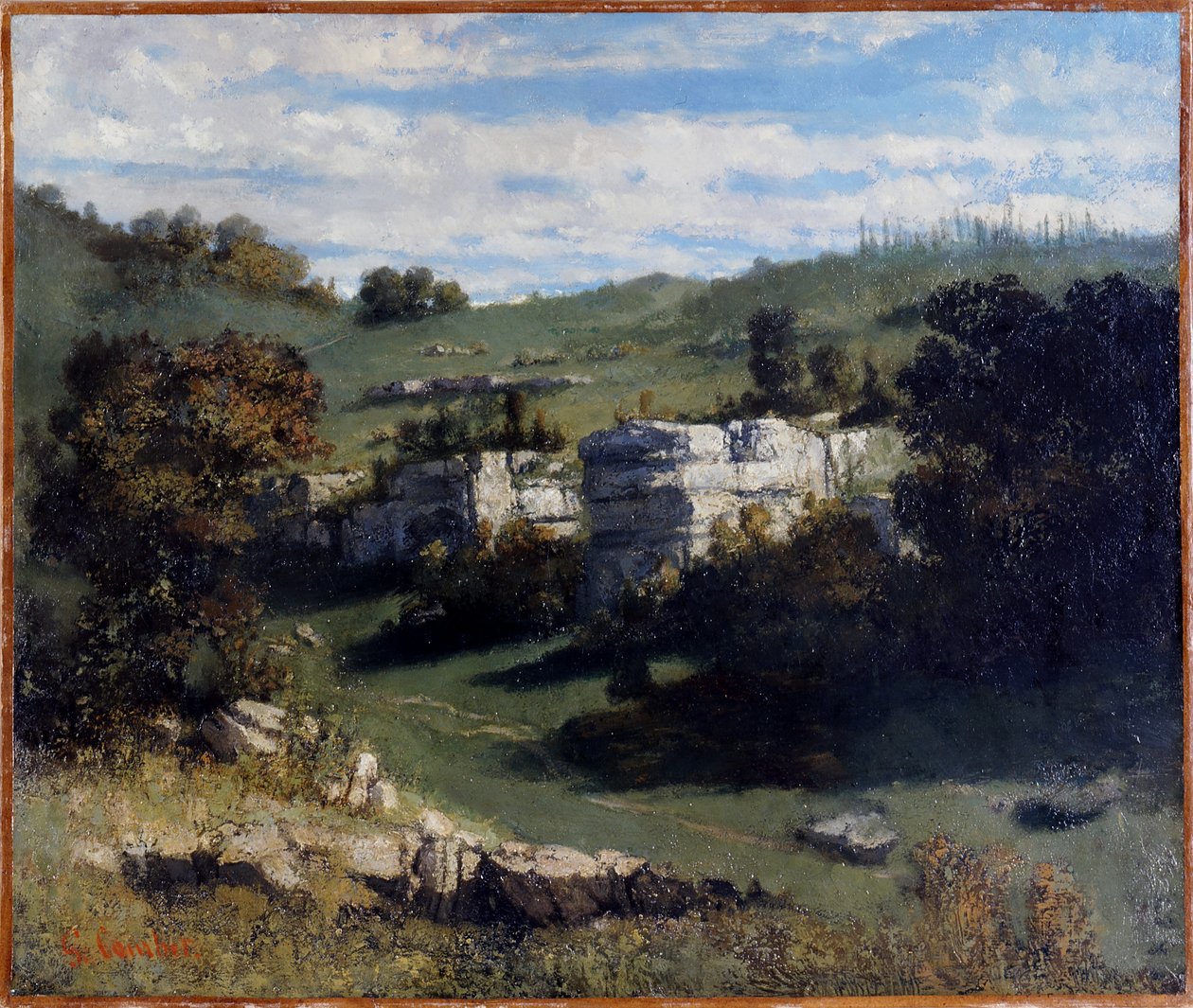 Francouzsky: Paysage du Jura
německy: Landschaft des Jura od Gustave Courbet