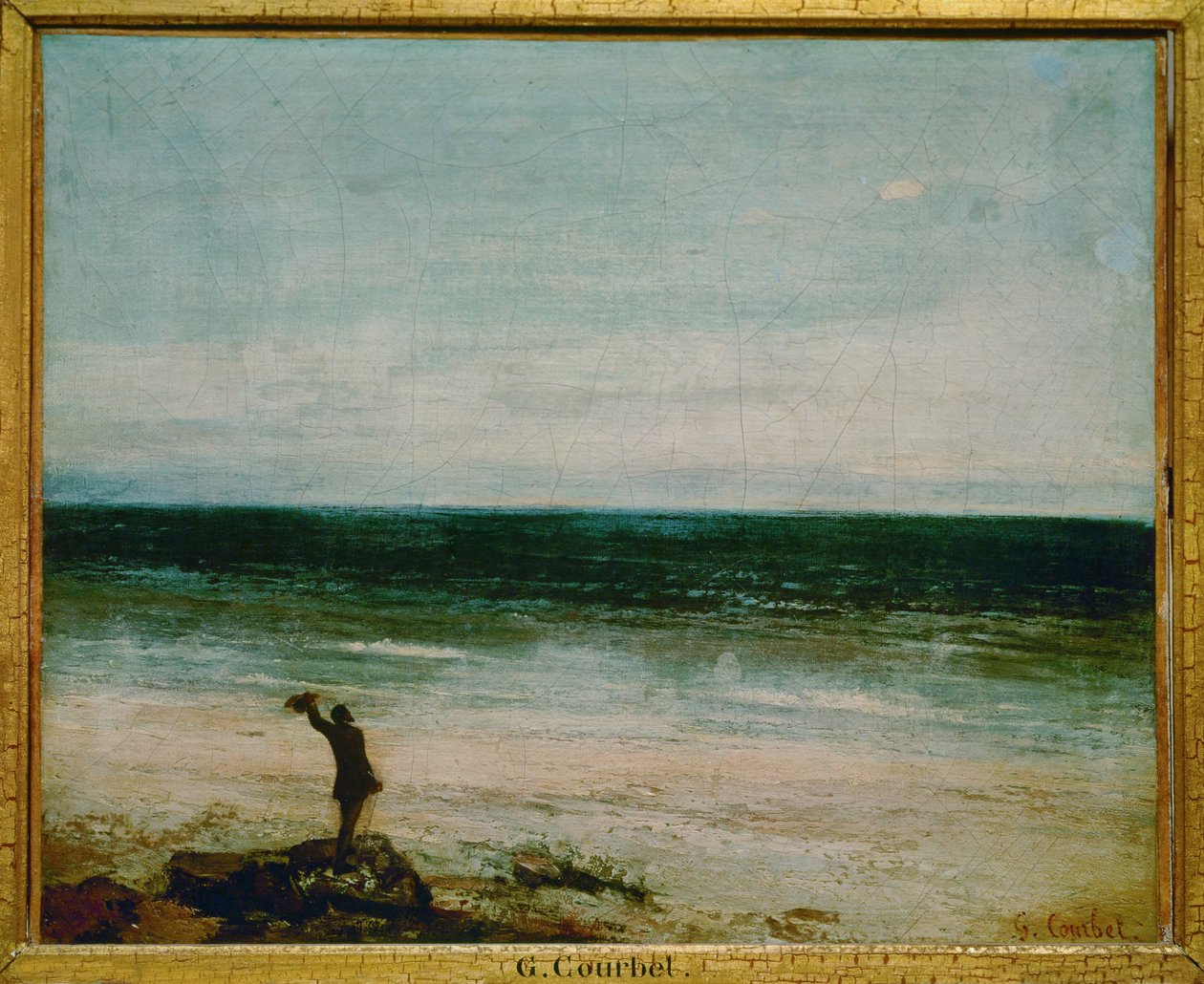 Front de mer a Palavas (malba na plátně) od Gustave Courbet