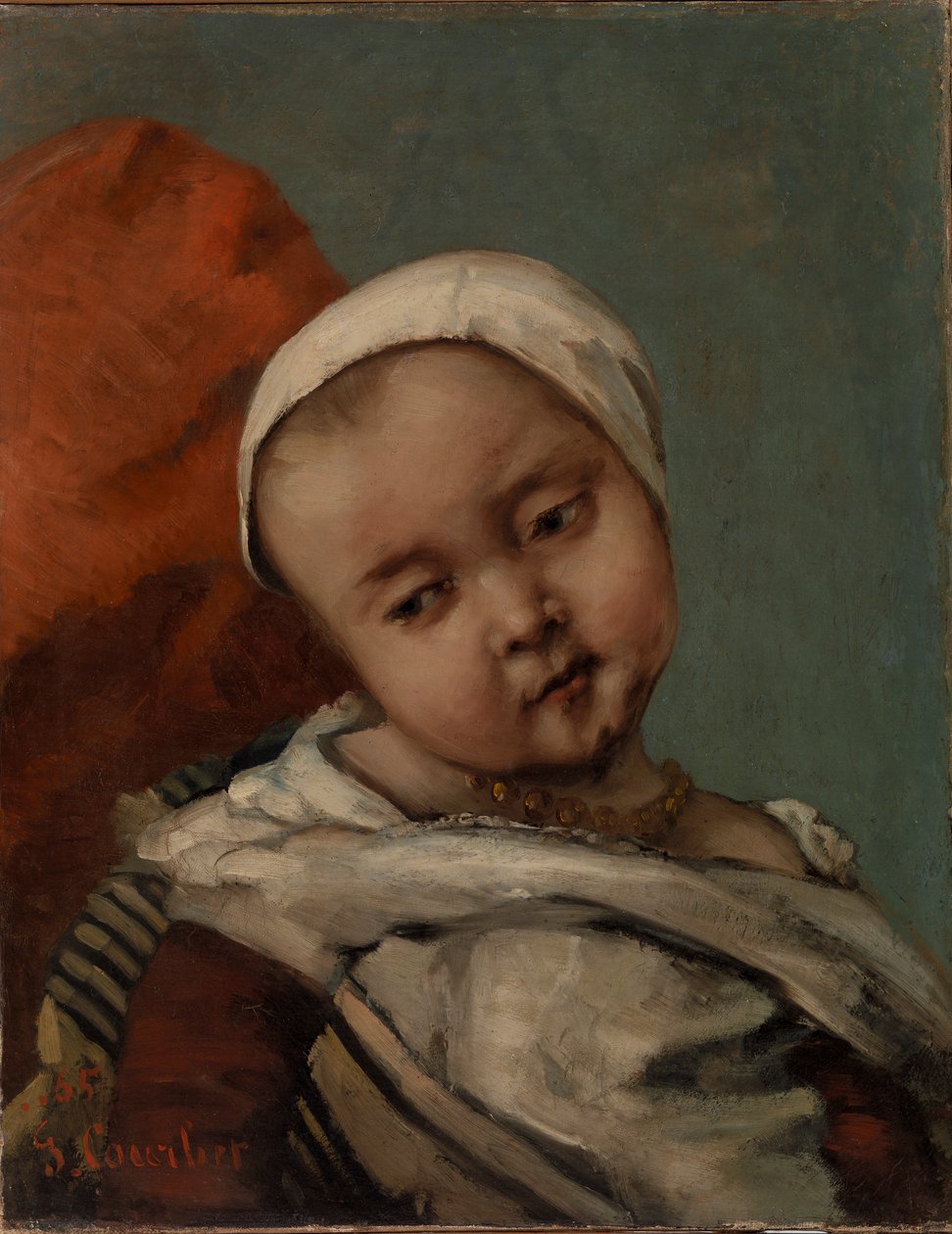 Hlava dítěte od Gustave Courbet