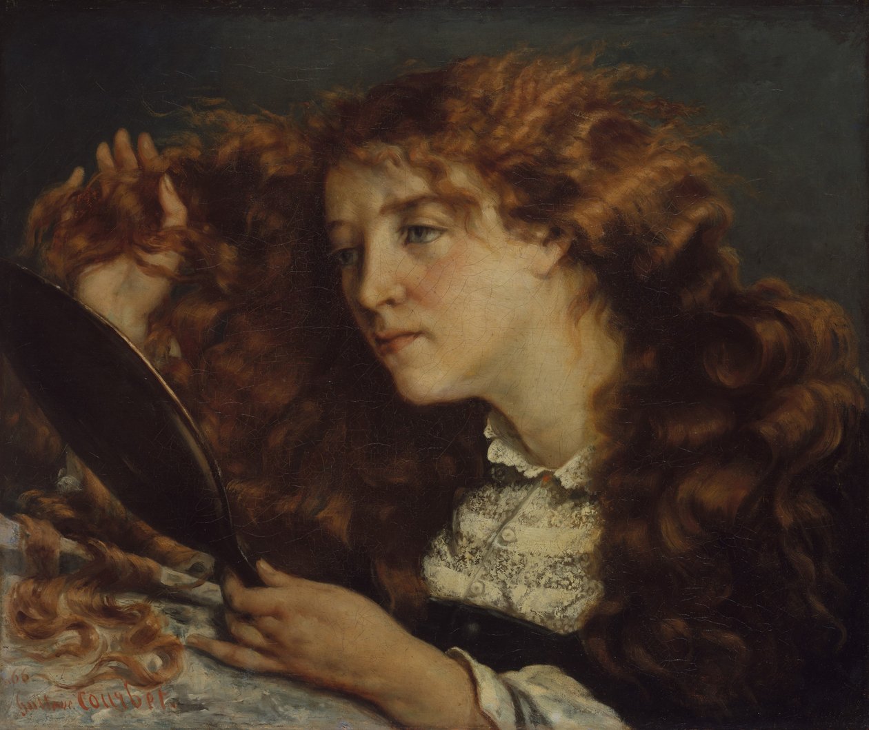 Jo, La Belle Irlandaise, 1865-66 od Gustave Courbet