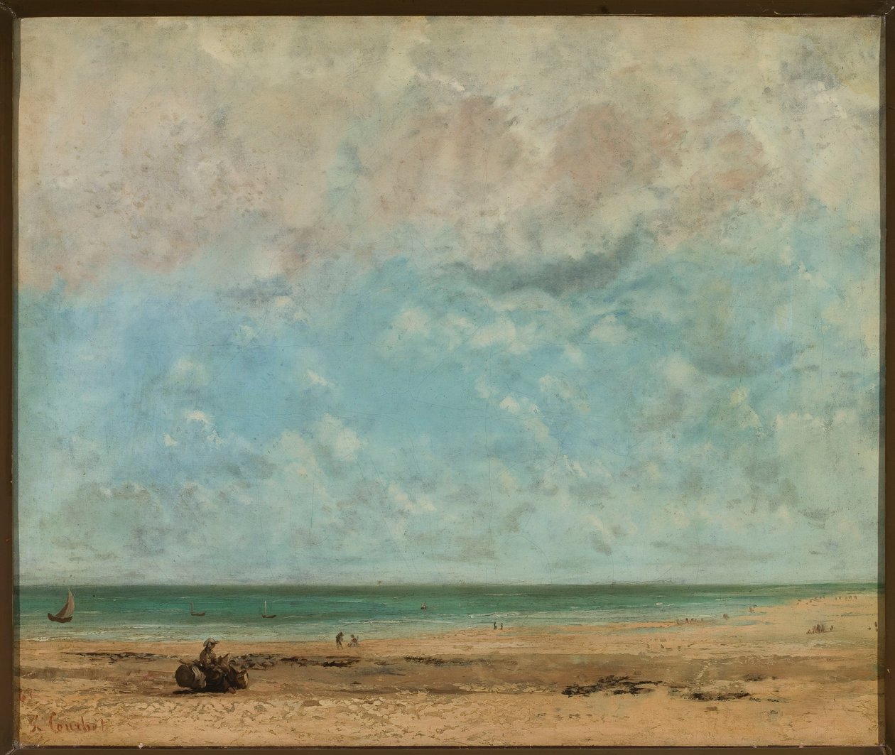 Pobřežní krajina od Gustave Courbet