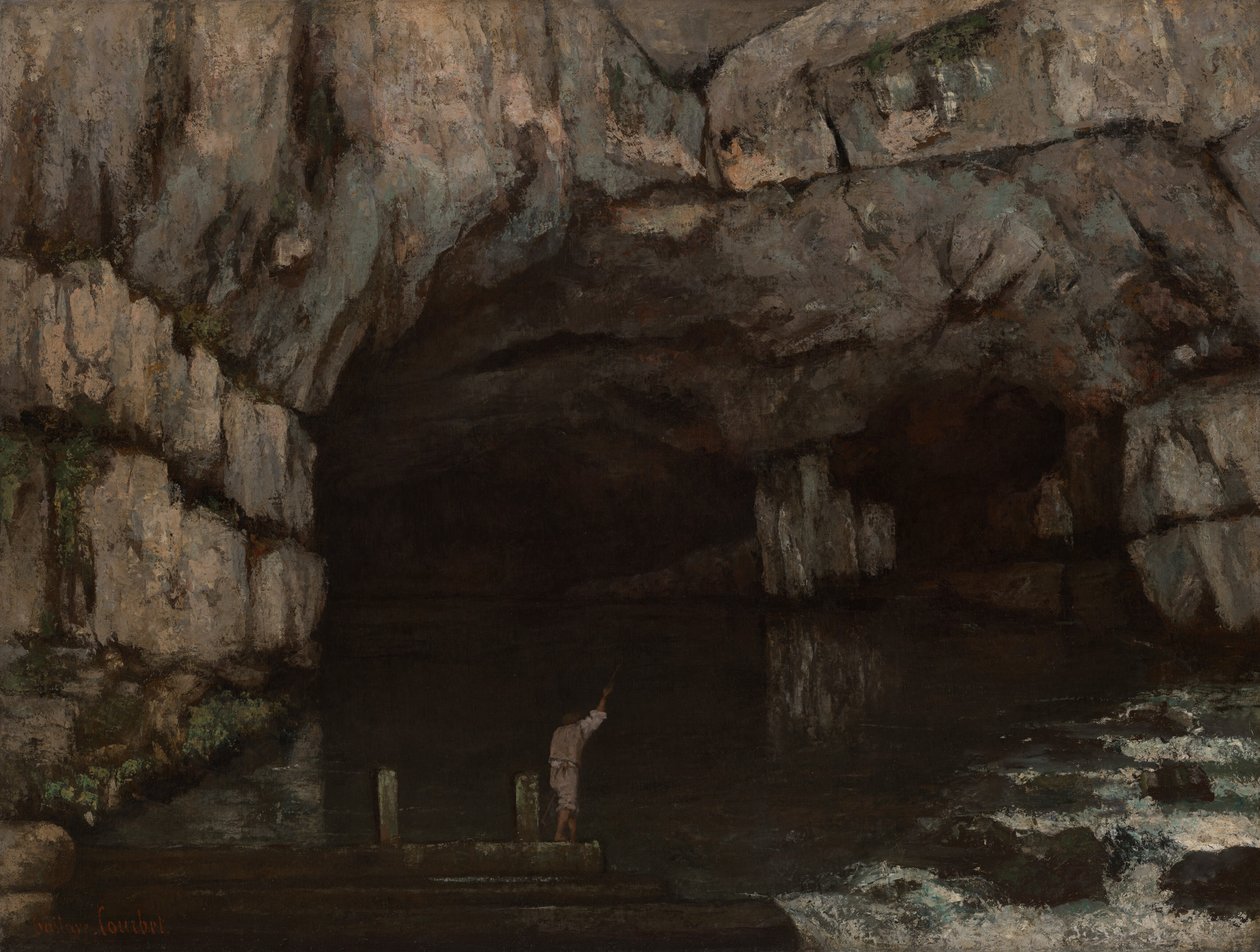 Jeskyně řeky Loue od Gustave Courbet
