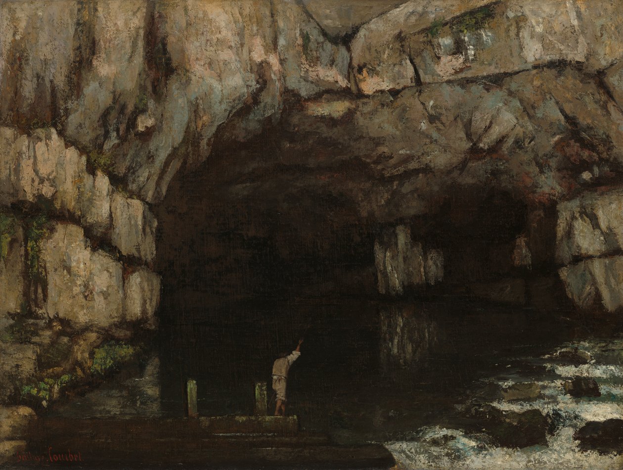 Jeskyně Loue, 1864 od Gustave Courbet