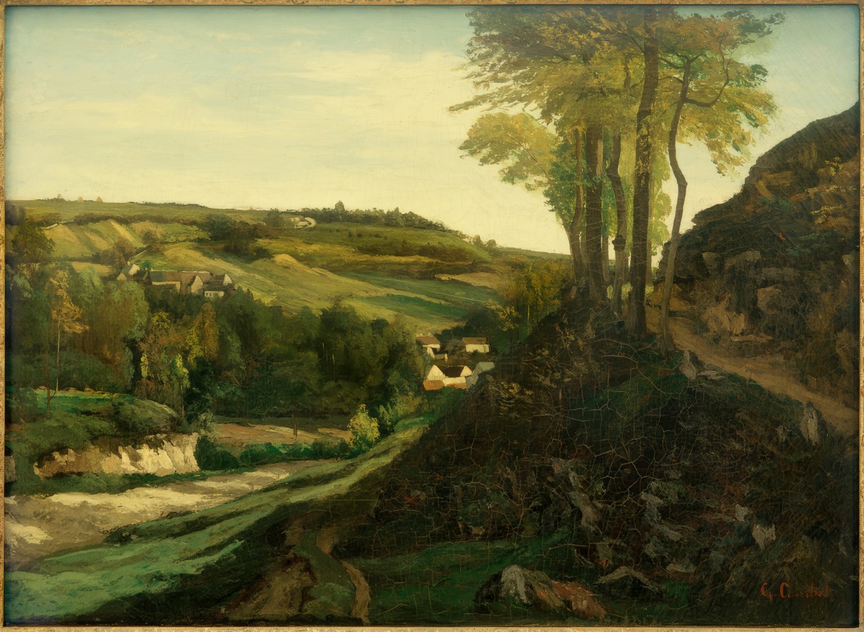 Údolí Ornans od Gustave Courbet