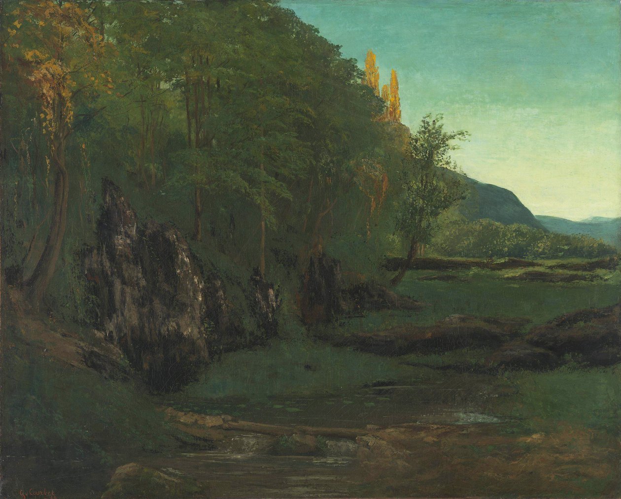 Krajina z Jury od Gustave Courbet
