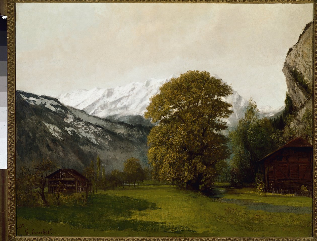 Krajina v Interlaken, Švýcarsko od Gustave Courbet