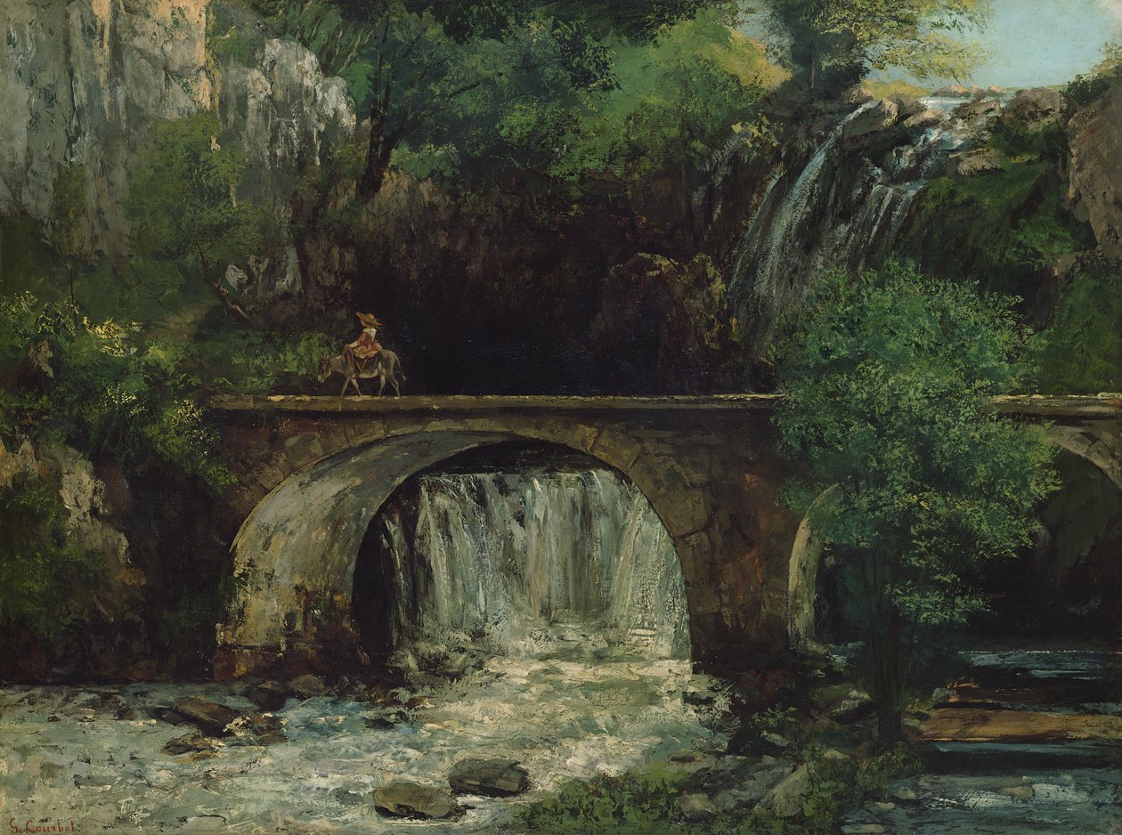 Krajina s mostem od Gustave Courbet