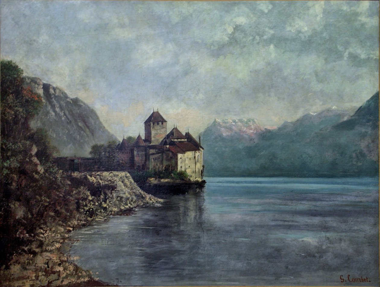 Hrad Chillon od Gustave Courbet