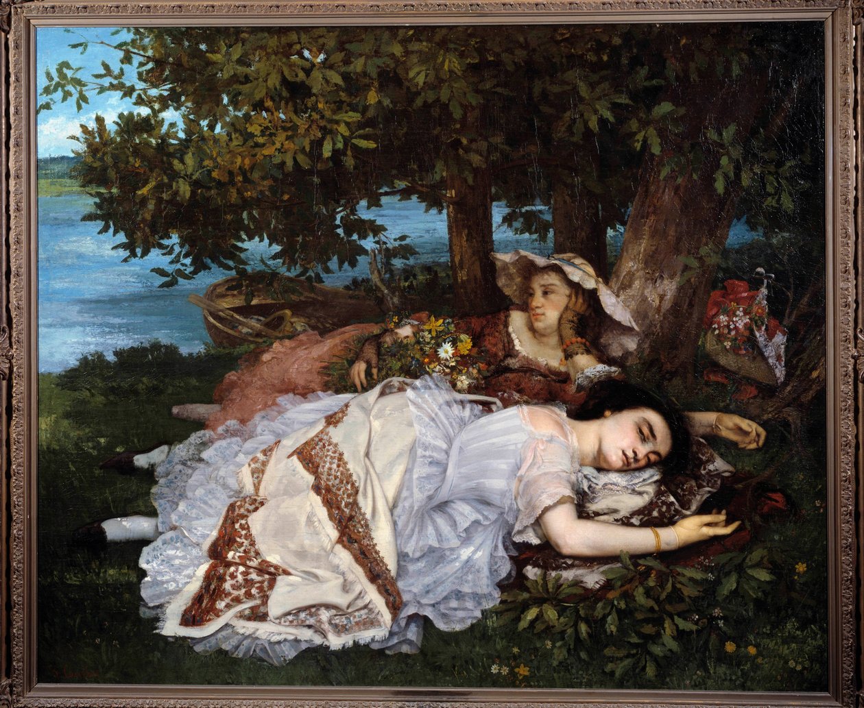 Obraz The Damsels of the Banks of the Seine od Gustava Courbeta (1819-1877) od Gustave Courbet