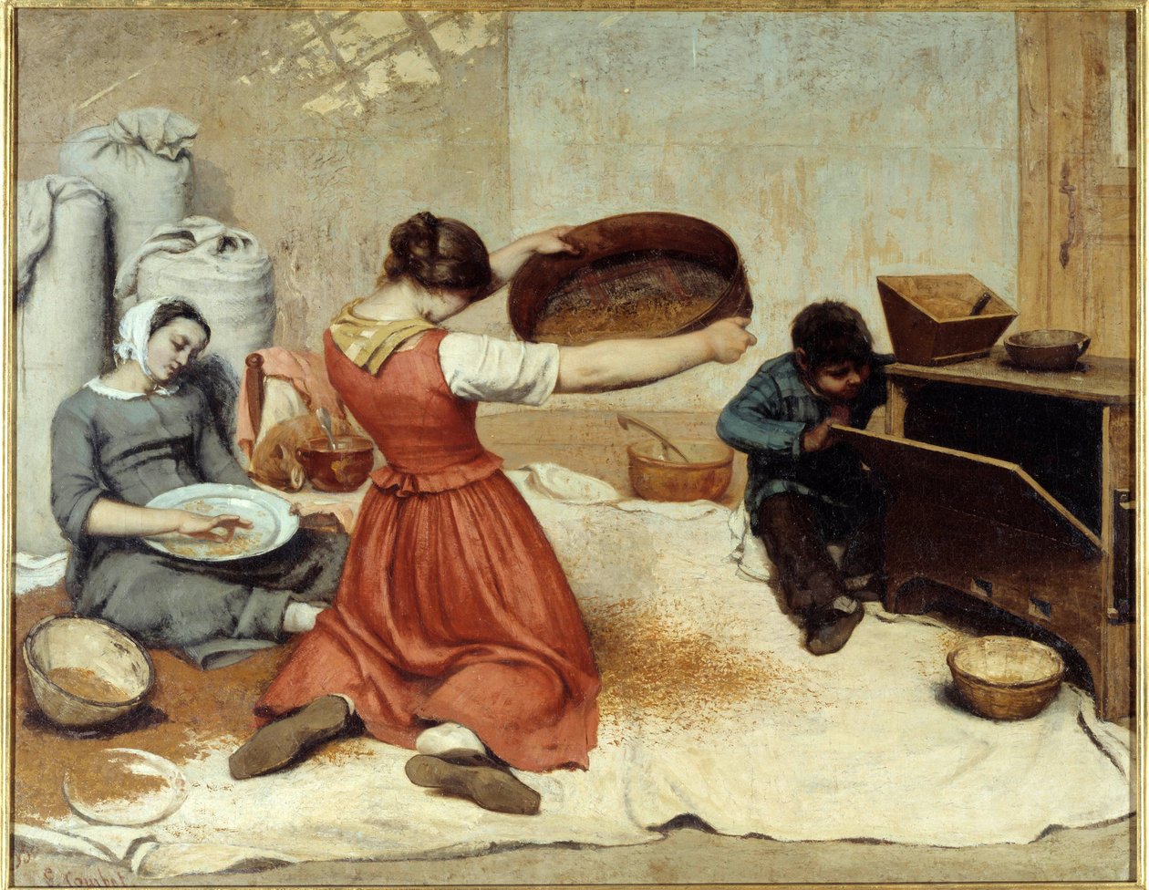 Brusky na pšenici Malba Gustava Courbeta (1819-1877) 1854 Rozměr 1,31 x 1,67 m Nantes, Museum of Fine Arts od Gustave Courbet