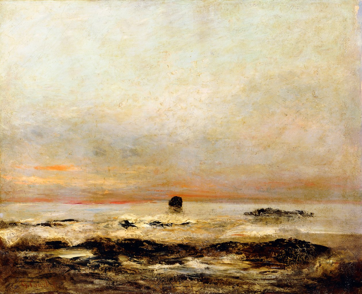 námořní, od Gustave Courbet