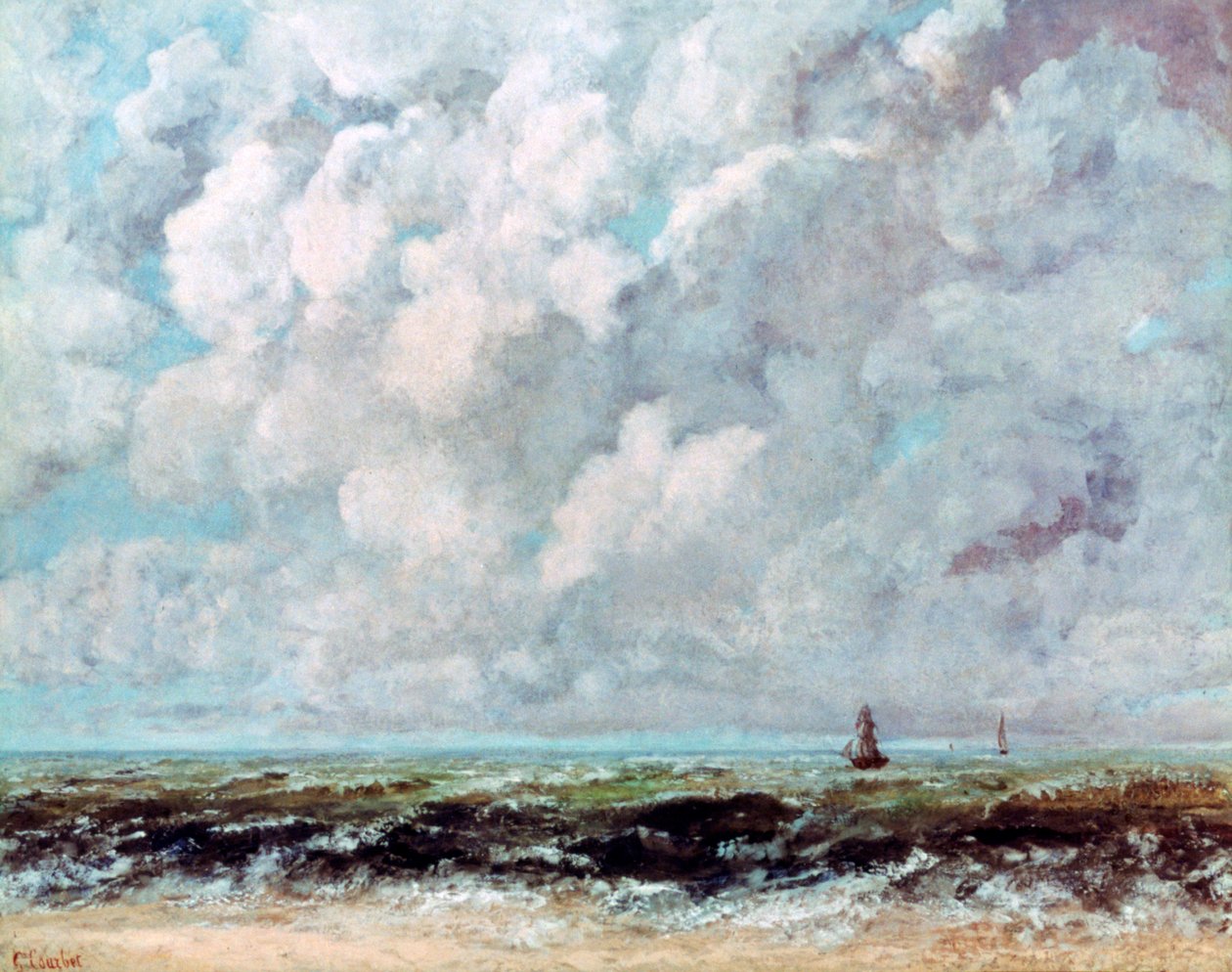 Mořská krajina, c1840-1877 od Gustave Courbet