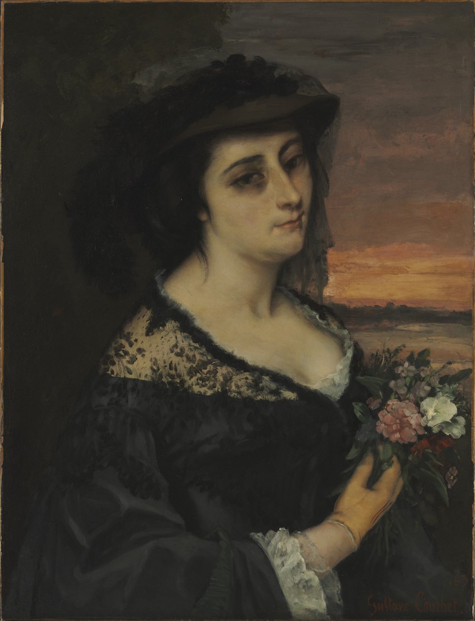 Paní L... (Laure Borreau) od Gustave Courbet