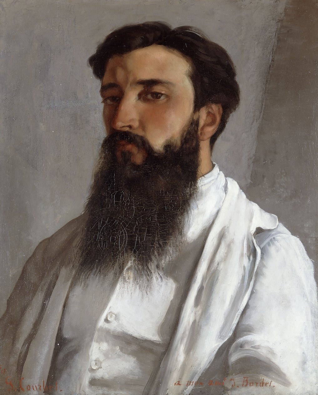 Portrét Julese Bordeta, 1870 od Gustave Courbet