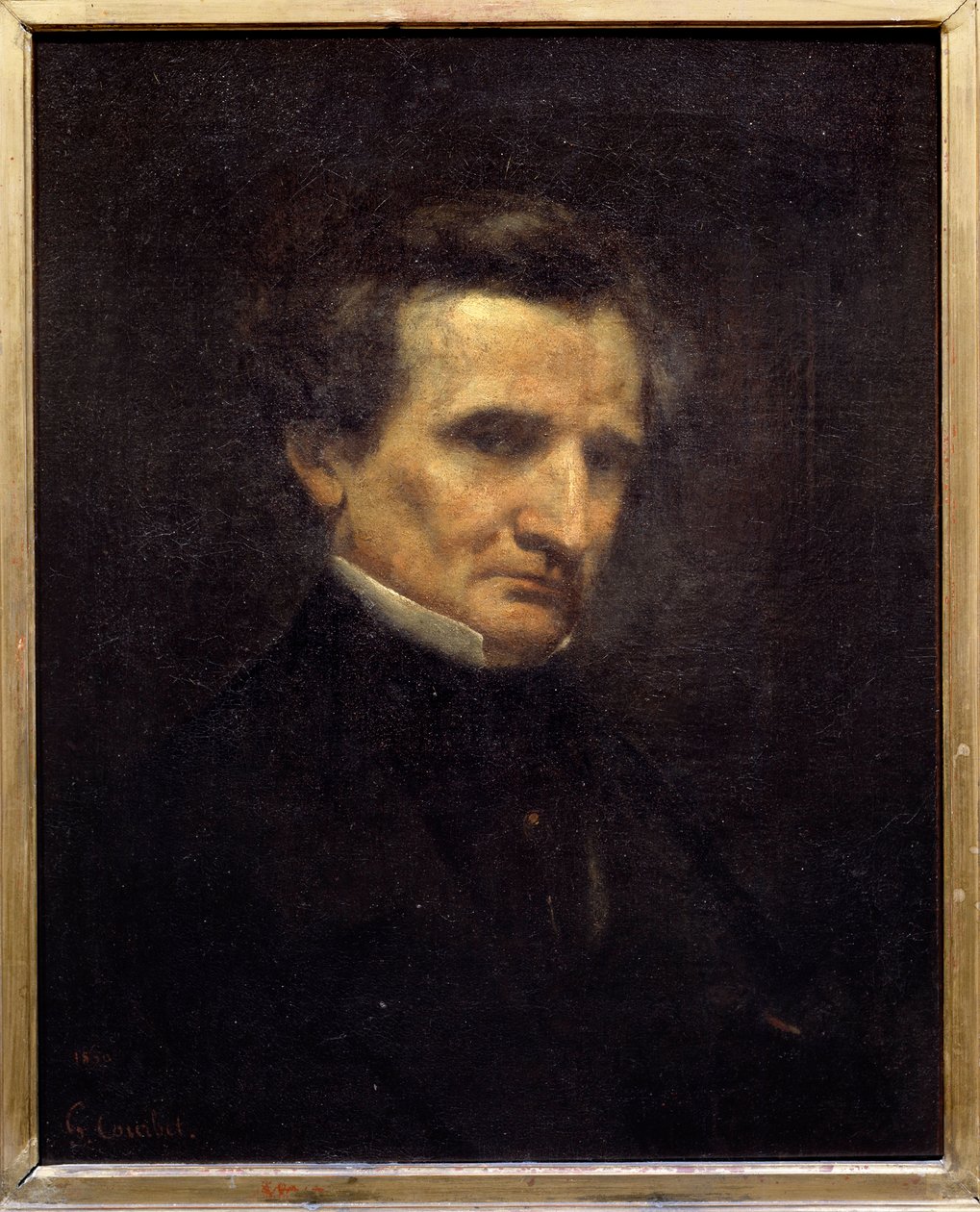 Portrét Hectora Berlioze (1803-1869), francouzského skladatele. Obraz Gustava Courbeta (1819-1877) od Gustave Courbet