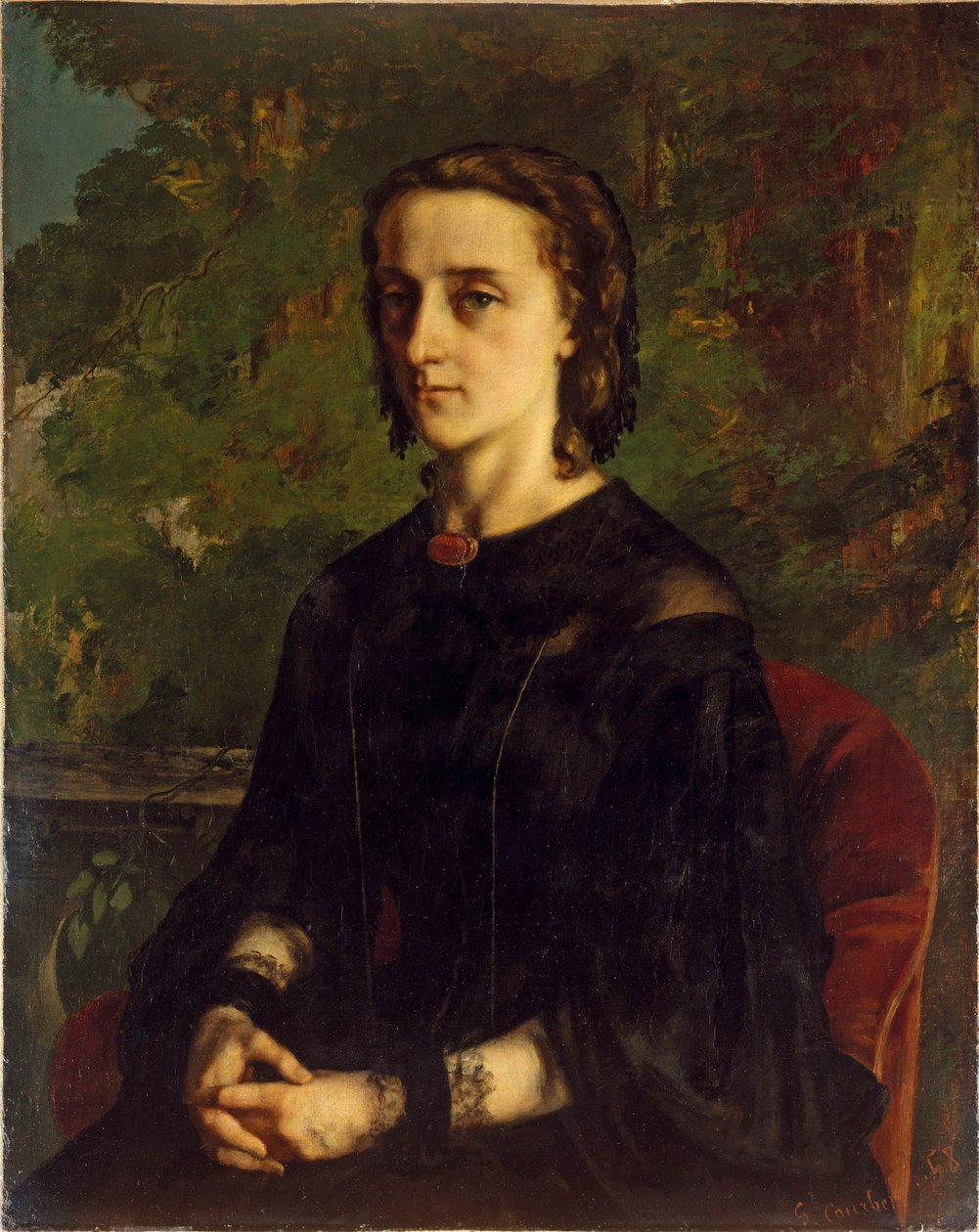 Portrét paní de Brayer aneb Polský exulant, 1858, Gustave Courbet (1819-1877) od Gustave Courbet