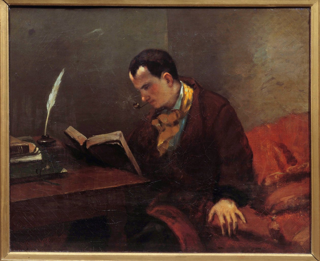 Portrét básníka Charlese Baudelaira (1821-1867) Malba Gustava Courbeta (1819-1877) 1847 Montpellier musee Fabre od Gustave Courbet