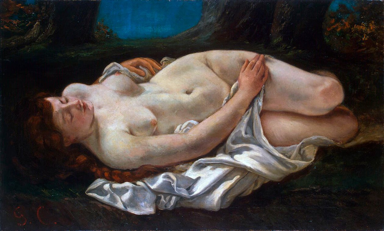 Ležící žena, 1865. od Gustave Courbet