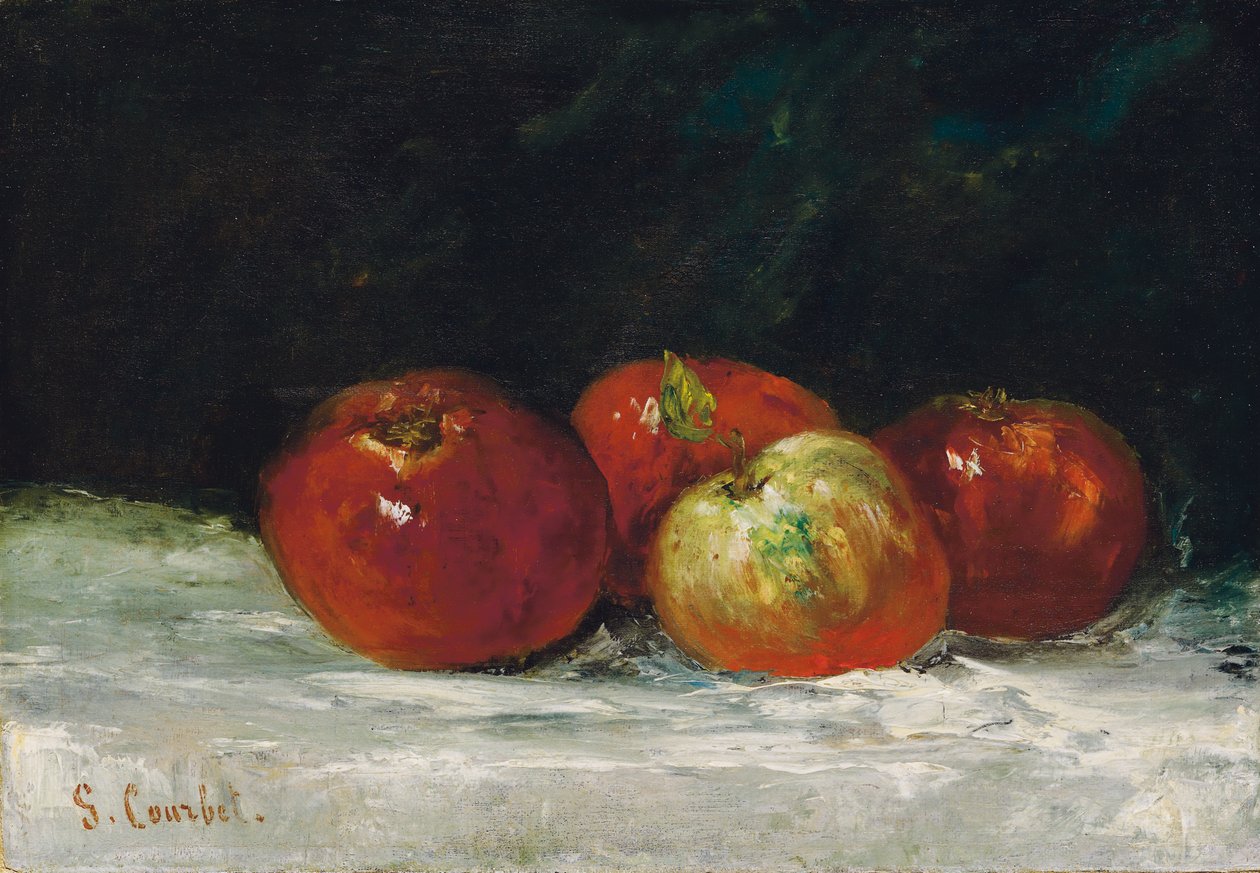 Červená jablka, 1872 od Gustave Courbet