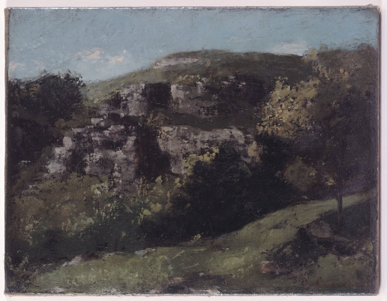 Skály u Ornans od Gustave Courbet