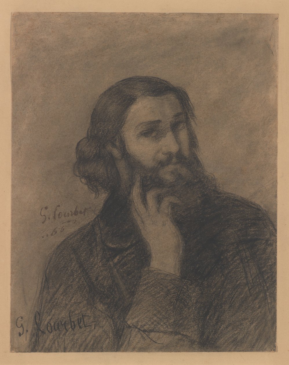Autoportrét od Gustave Courbet