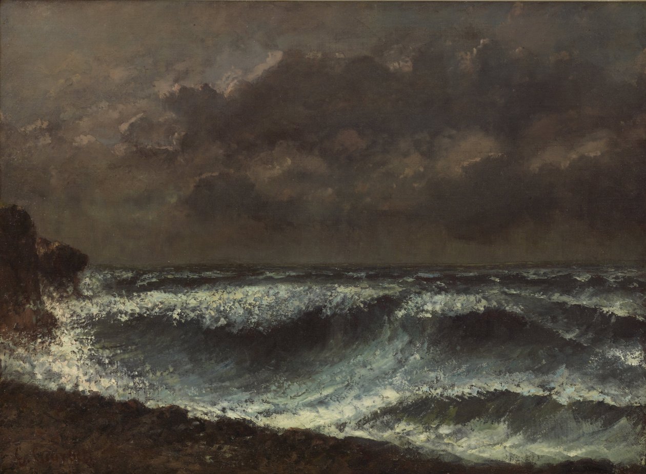 Na obzoru se blíží bouře od Gustave Courbet