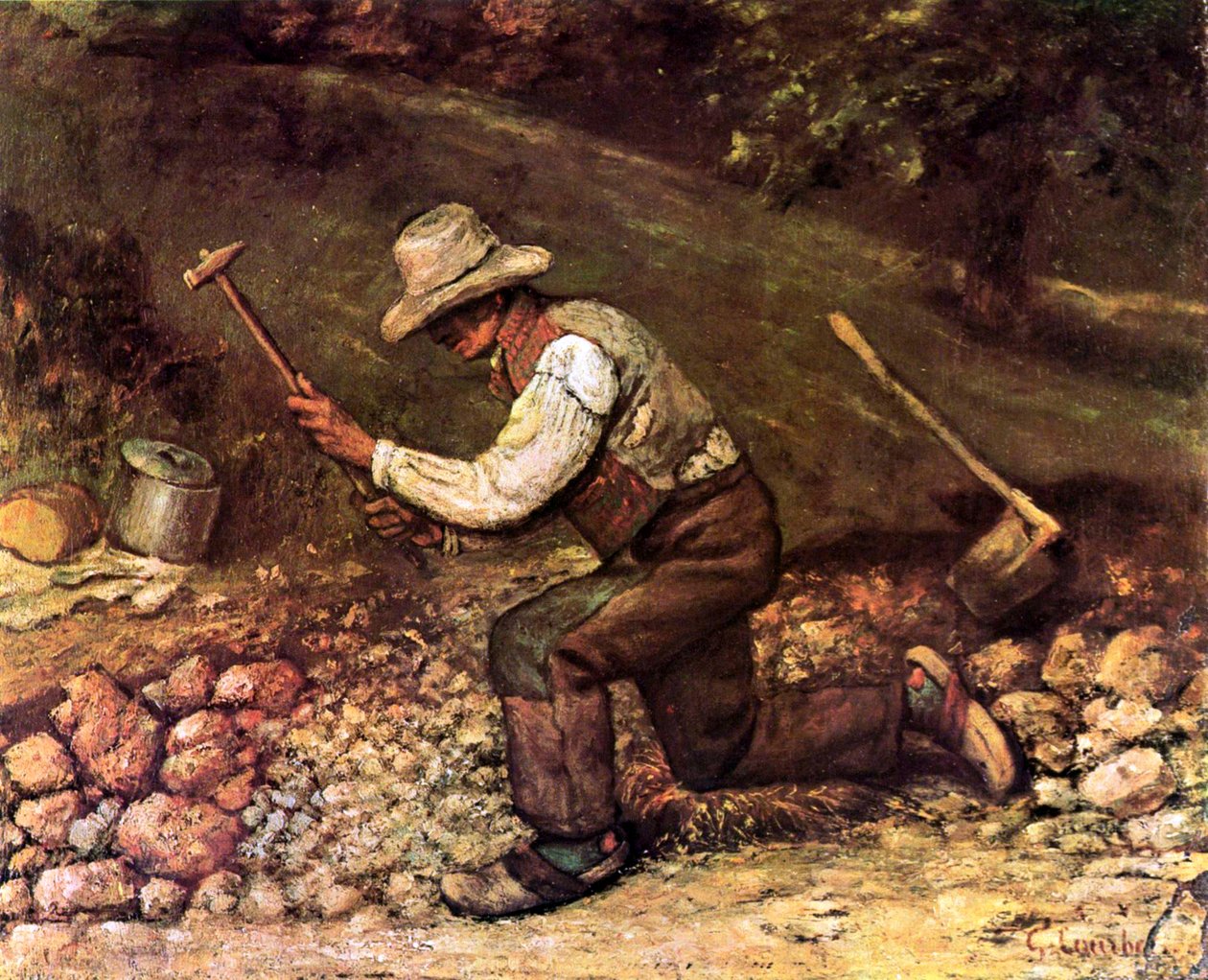 Steinhauera od Gustave Courbet