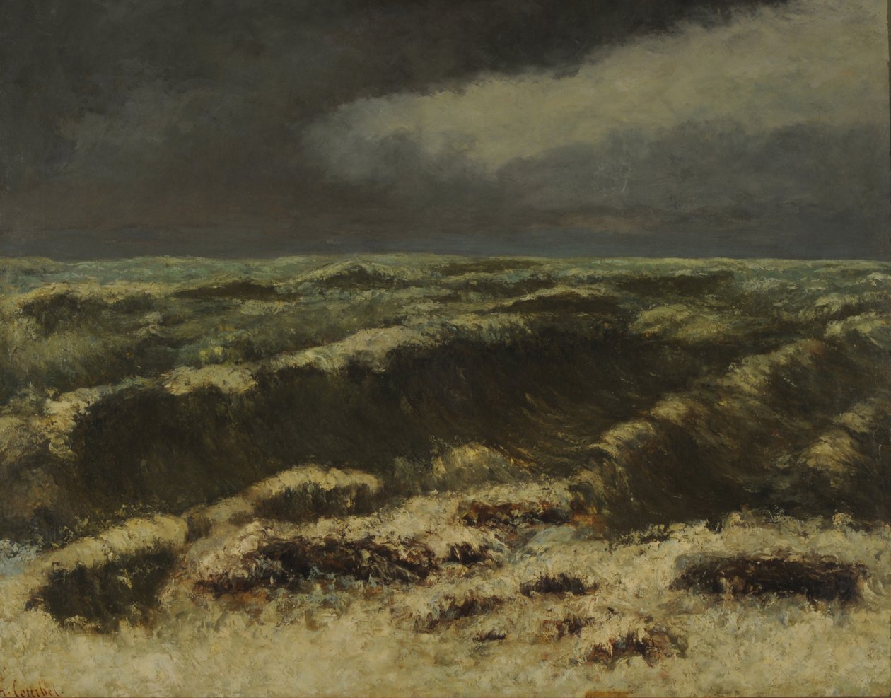 Bouřlivé moře Bouřlivé moře. od Gustave Courbet