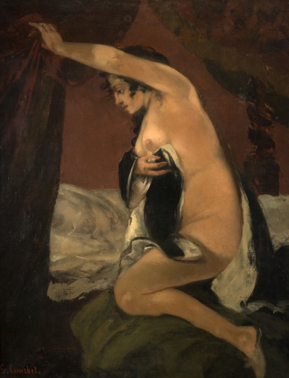 Studie o Venuši ve Venuši a psychice, 1865. od Gustave Courbet