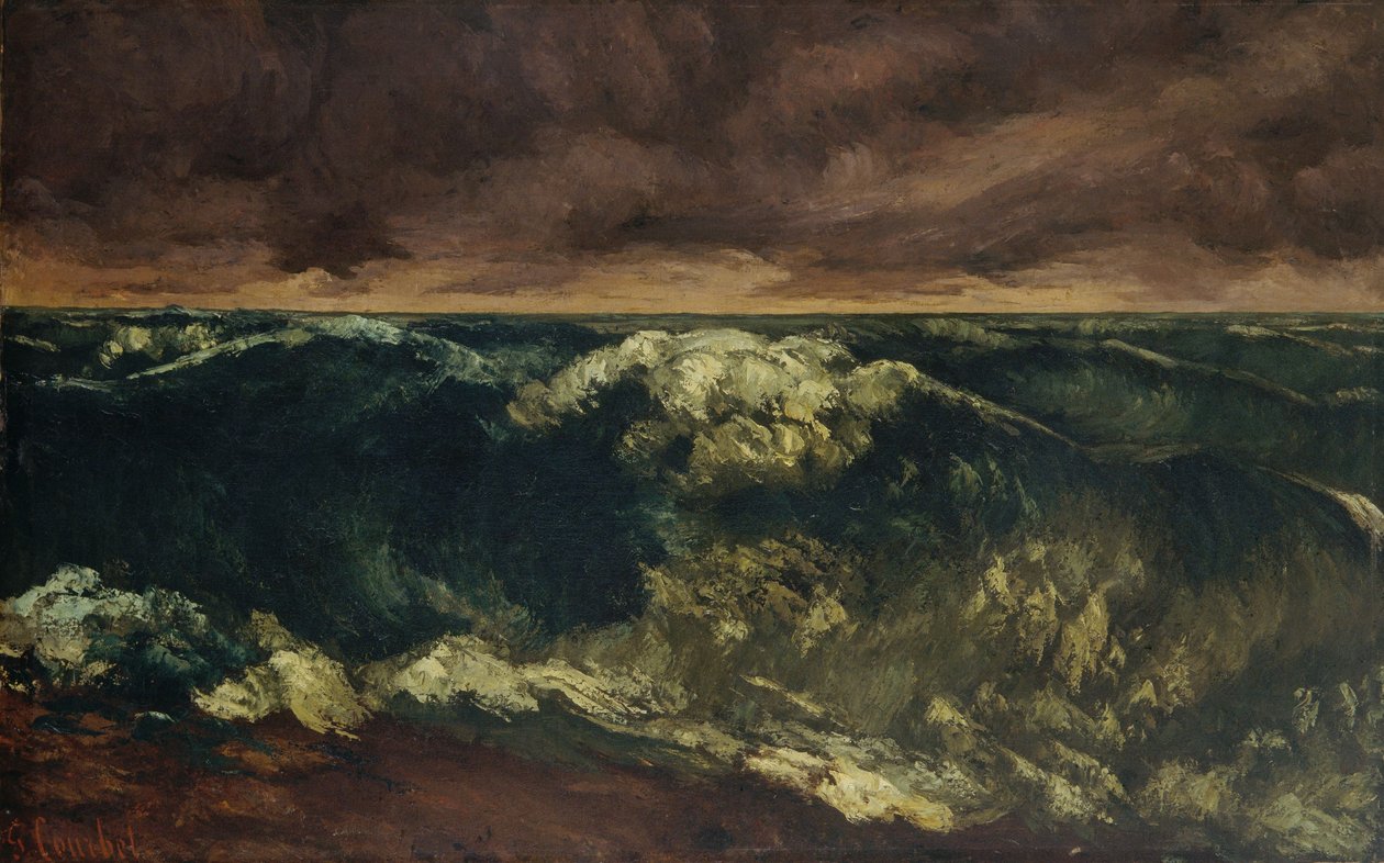 Surfovací vlna od Gustave Courbet