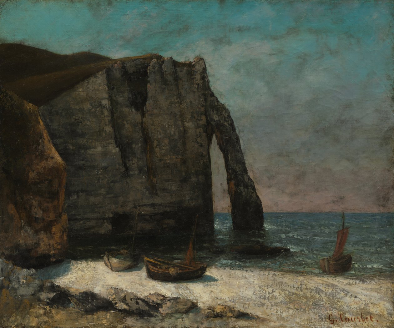 Útes u Étretatu od Gustave Courbet