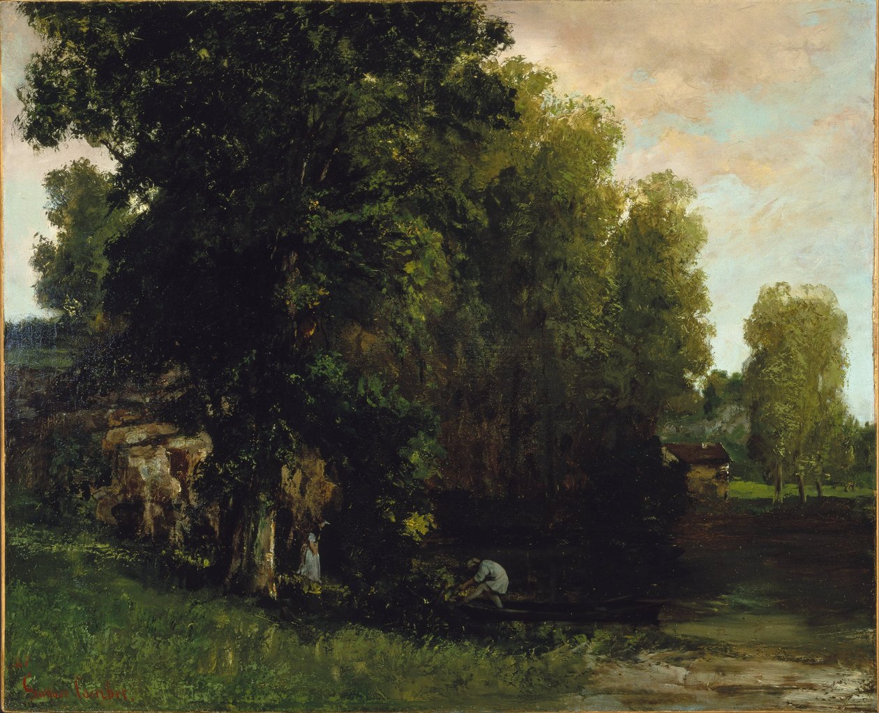 Hrana bazénu (Au Bord de lEtang) od Gustave Courbet