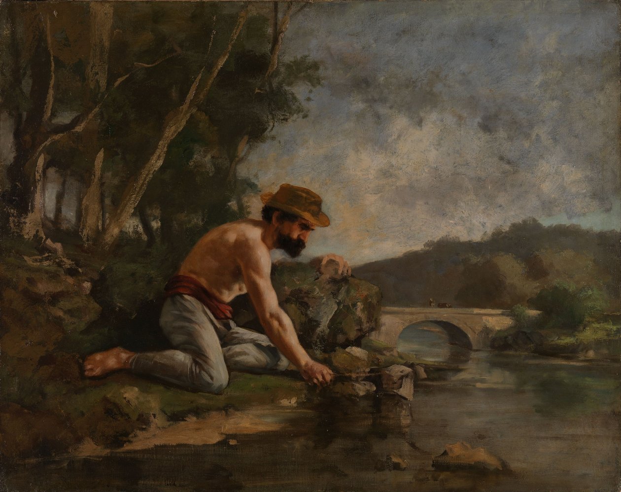 Rybář od Gustave Courbet