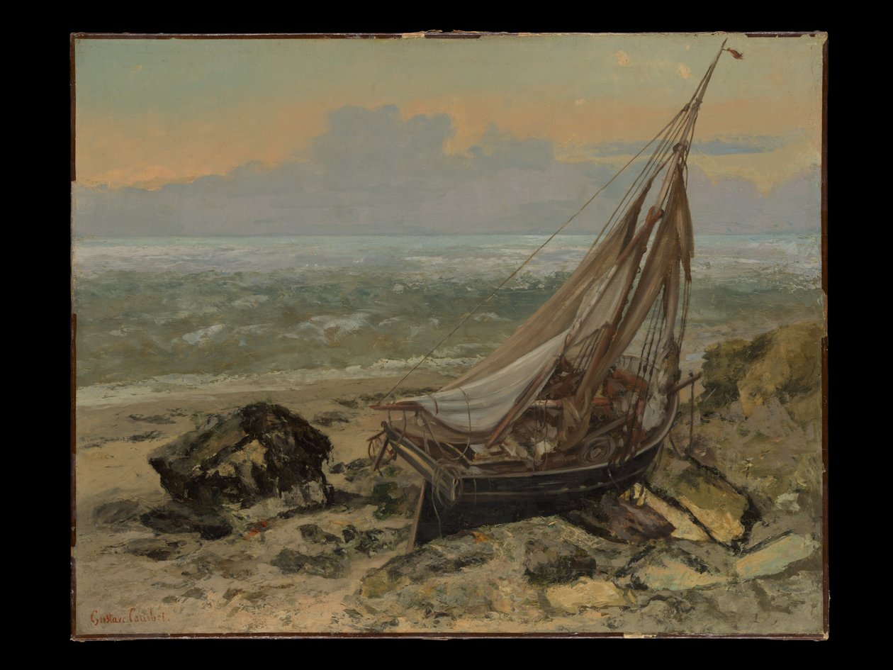 Rybářská loď od Gustave Courbet