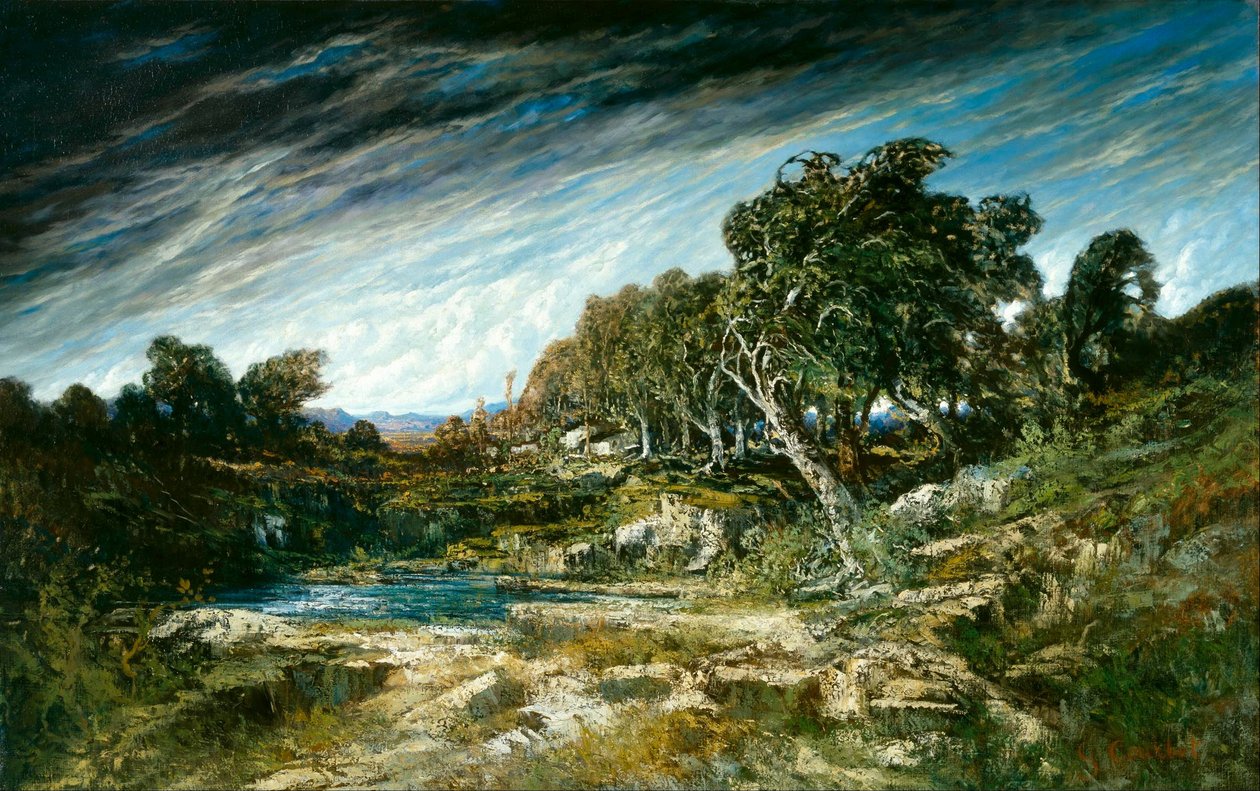 Poryv větru od Gustave Courbet
