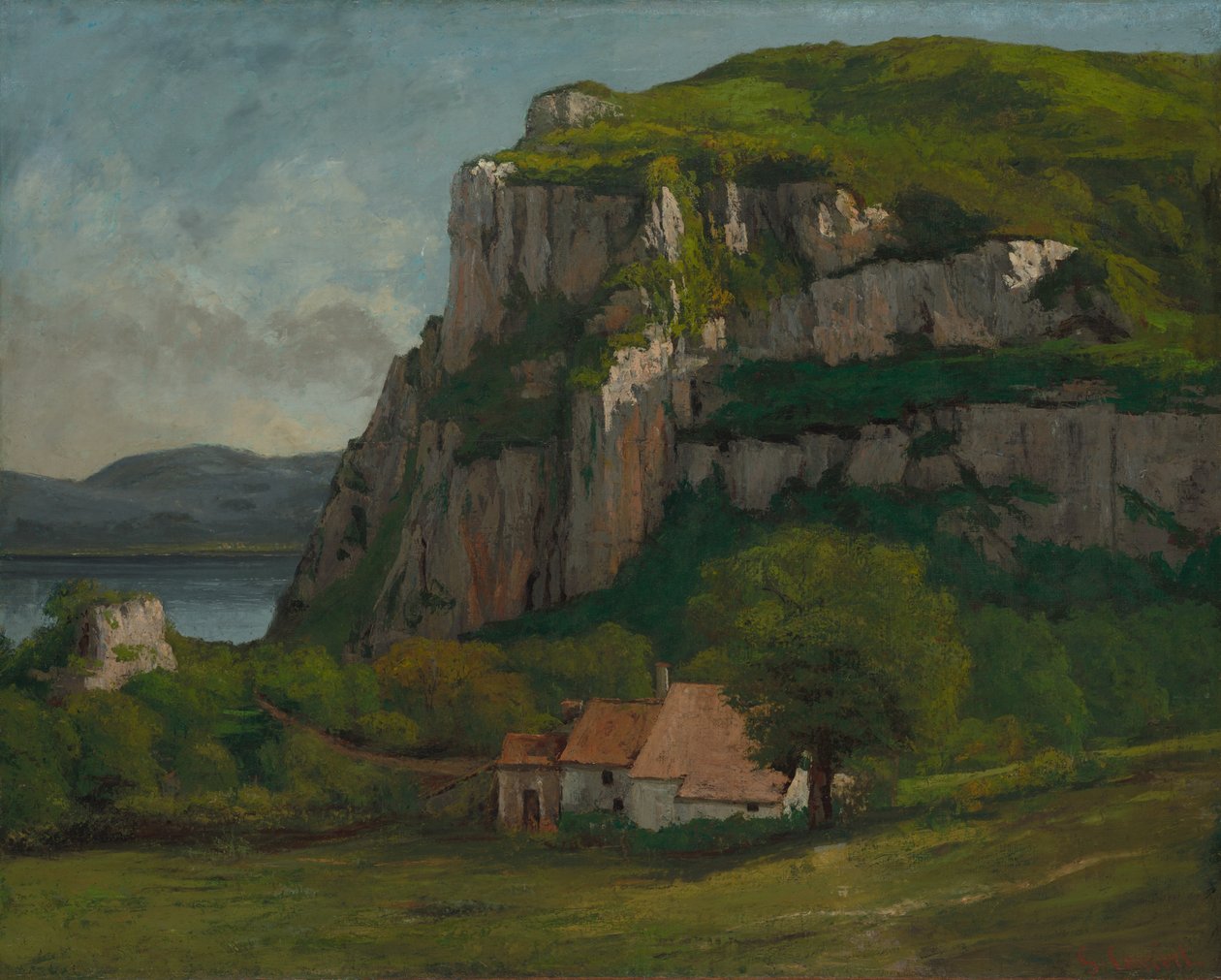 Skála Hautepierre od Gustave Courbet