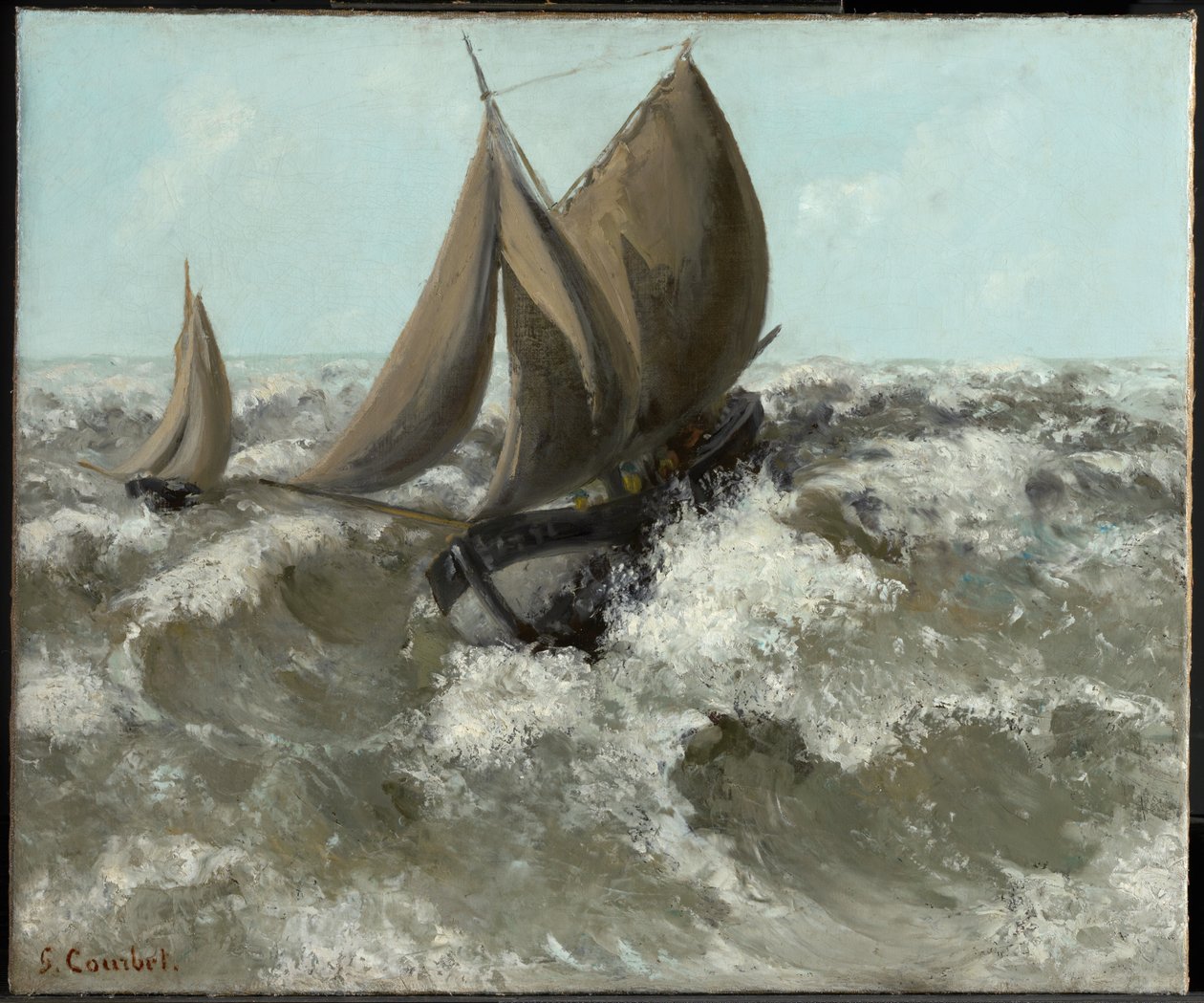 Plachetnice (Mořská krajina) od Gustave Courbet