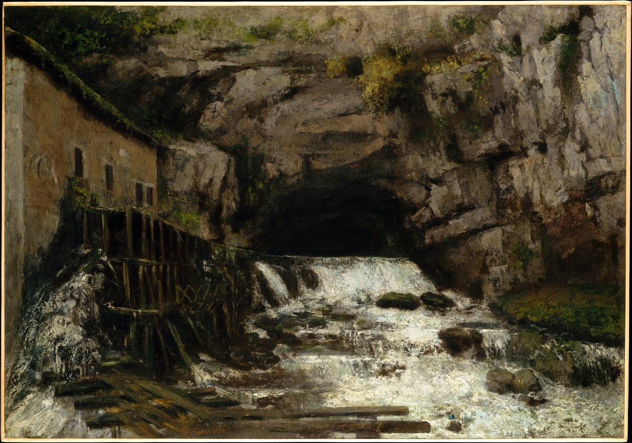 Pramen řeky Loue od Gustave Courbet