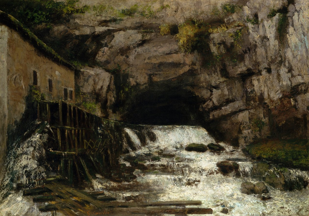 Zdroj Loue, 1864 od Gustave Courbet