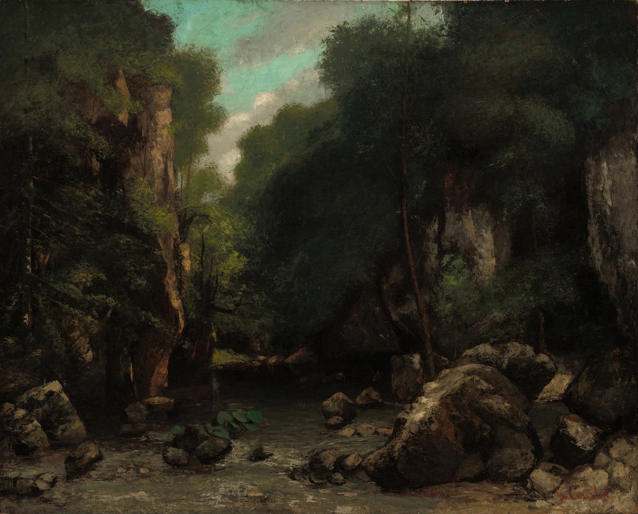 Údolí Les Puits-Noir, 1868. od Gustave Courbet