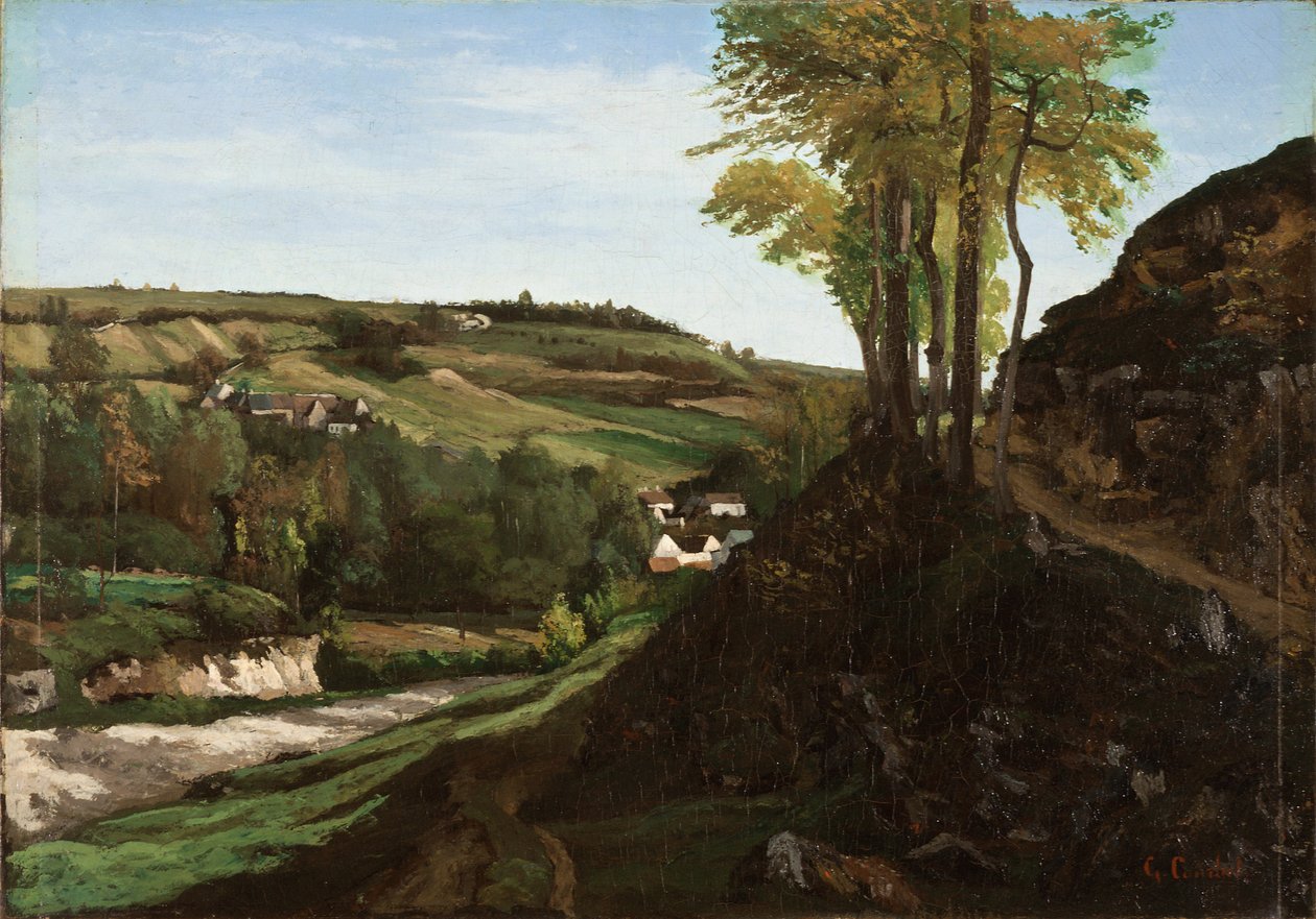 Údolí Ornans od Gustave Courbet