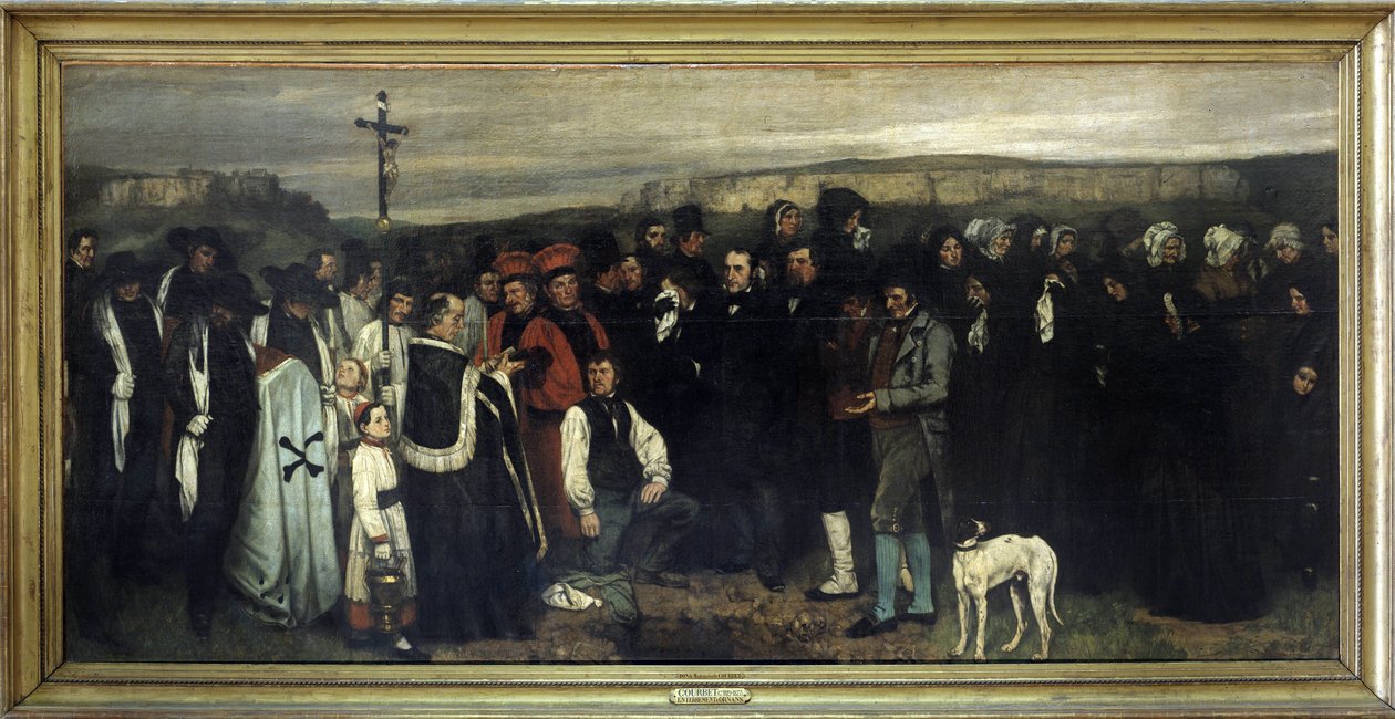 Pohřeb v Ornans - Gustave Courbet, Musée d