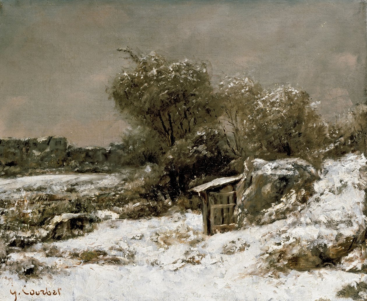 Zimní scéna, 19. století od Gustave Courbet