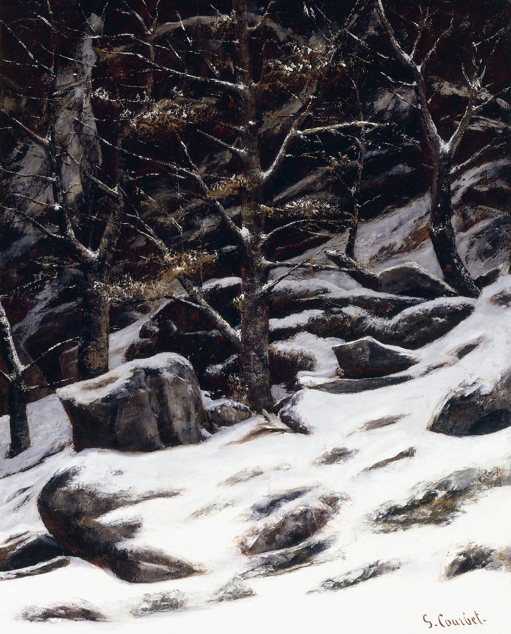 Zima, kolem roku 1873 od Gustave Courbet