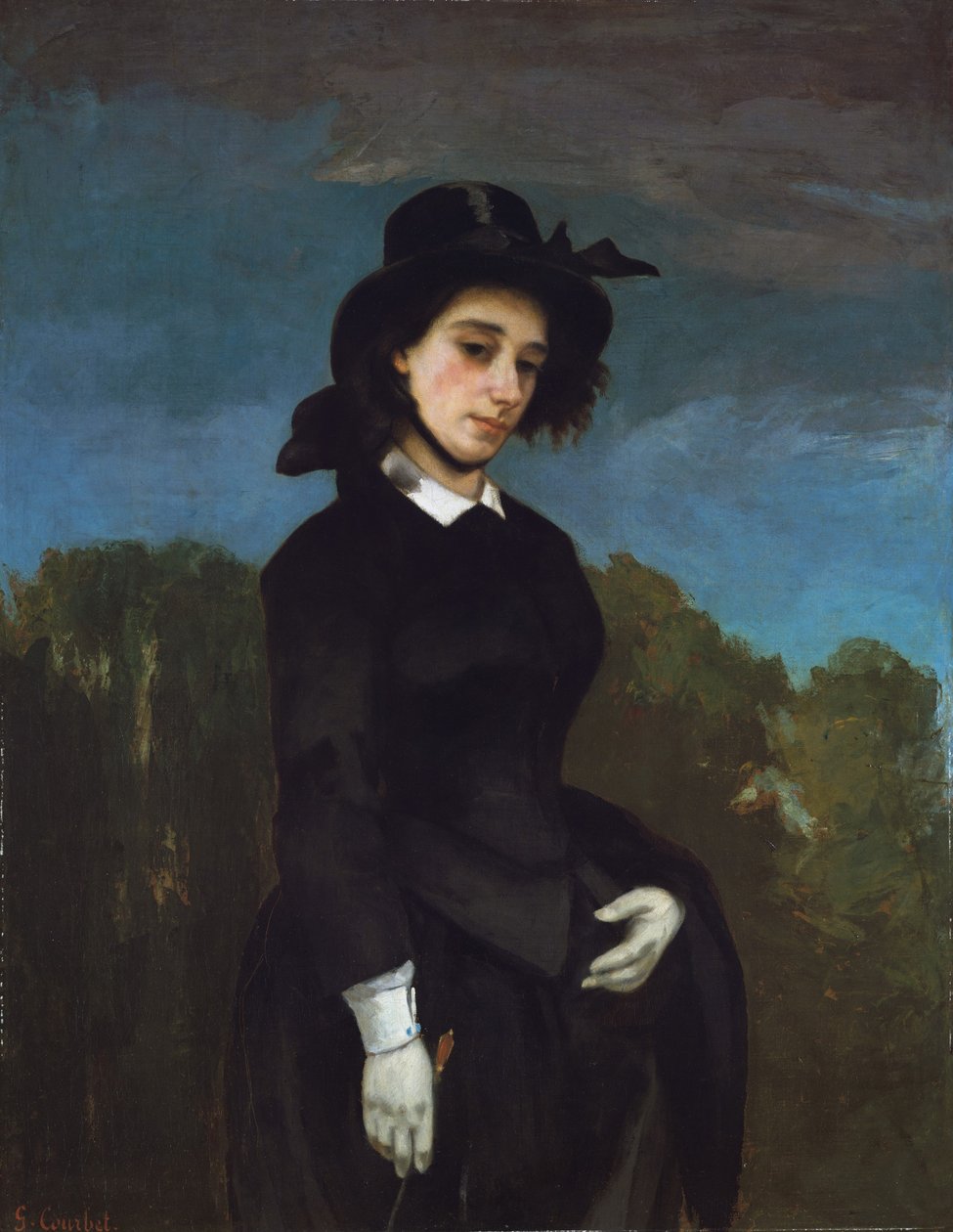 Žena v jezdeckém zvyku (LAmazone), 1856 od Gustave Courbet