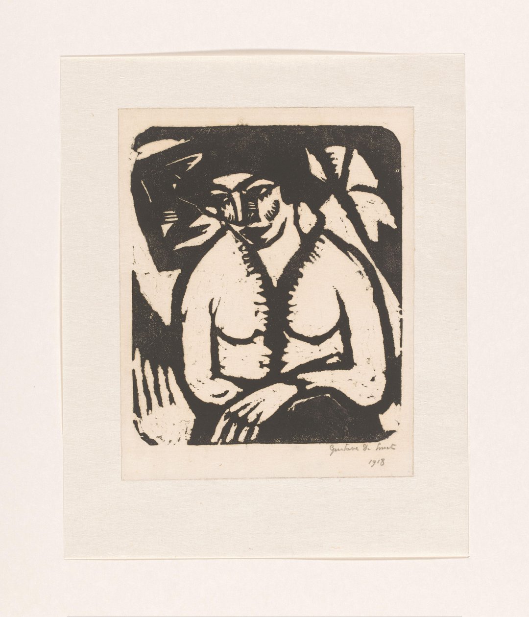 sedící žena od Gustave De Smet (signed by artist)