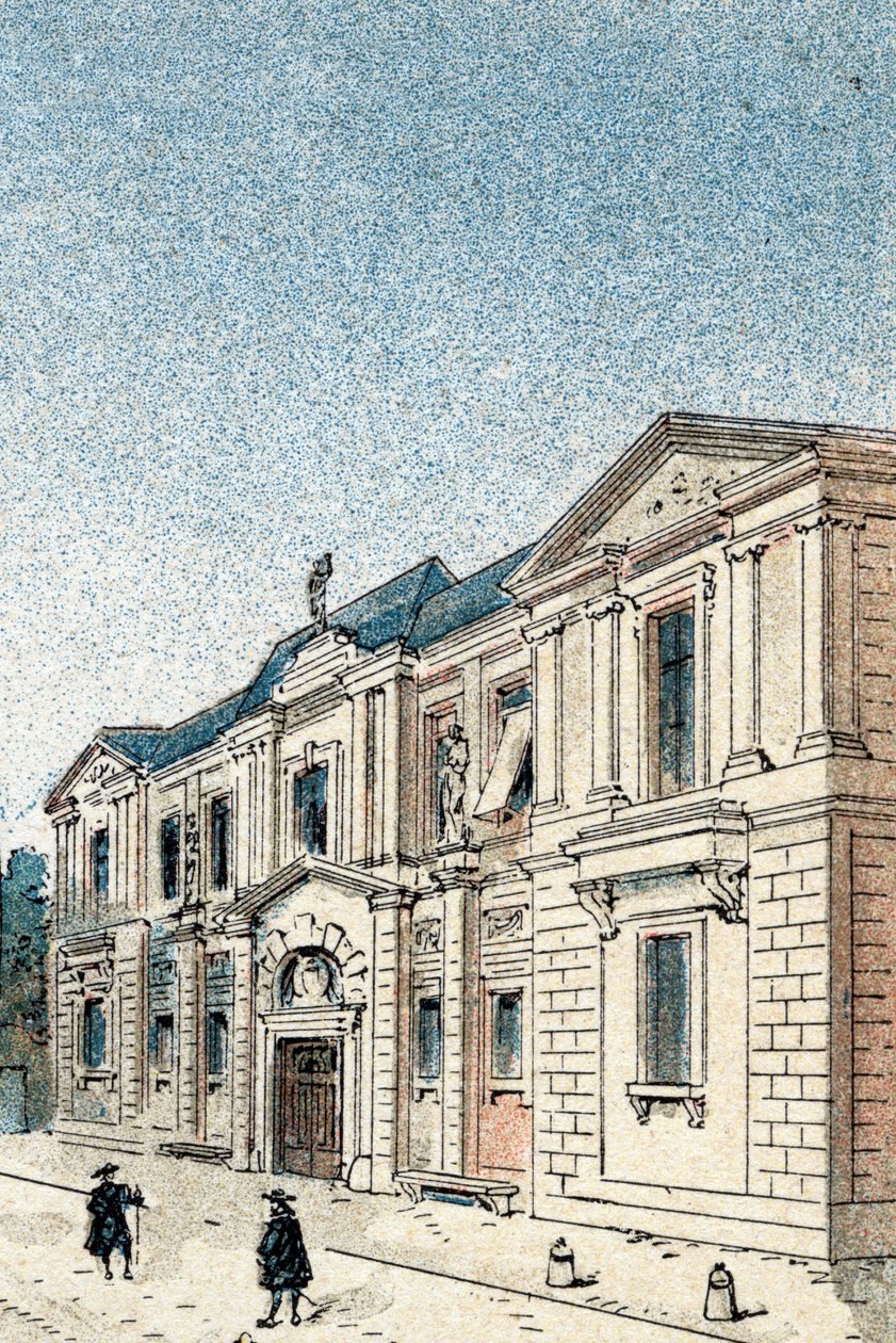Pohled na Hotel Carnavalet, rezidenci markýze ze Sevigne od Gustave Demoulin